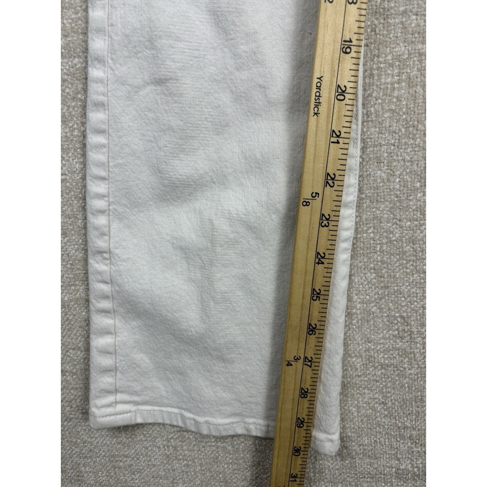 7 For All Man Kind Womens Skinny Flared Jeans Size 26 White - Picture 7 of 10